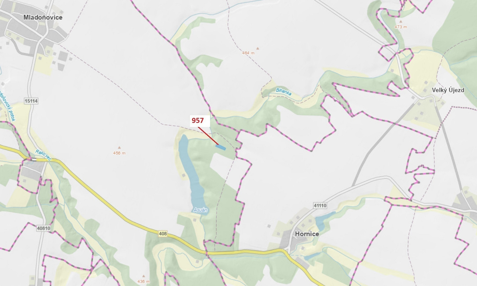 Dražba lesa 2 344 m²