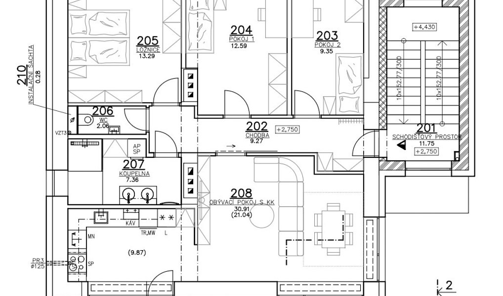 Prodej bytu 4+kk 85 m², Zlín – náhled fotky 6