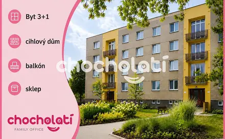 Prodej bytu 3+1 72 m², Rumunská, Pardubice - Studánka