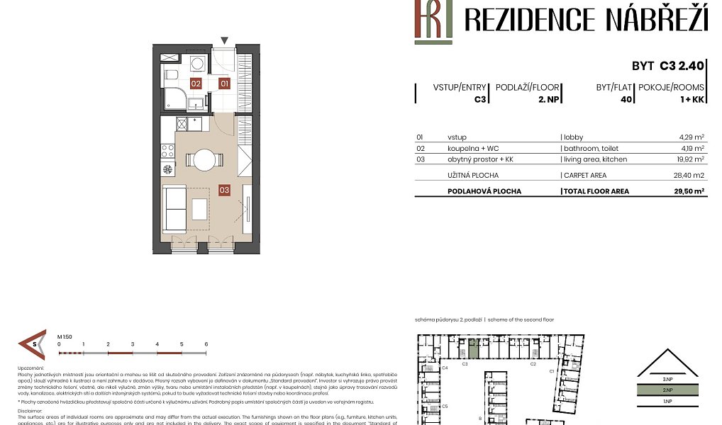 Prodej bytu 1+kk 28 m², Brandýs nad Labem-Stará Boleslav – náhled fotky 2