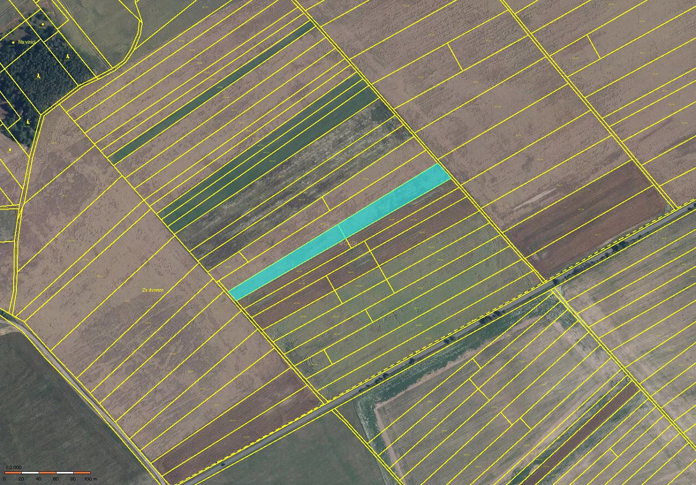 Prodej pole 1 949 m²