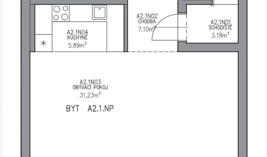 Prodej bytu 2+kk 60 m², Březnice – náhled fotky 4