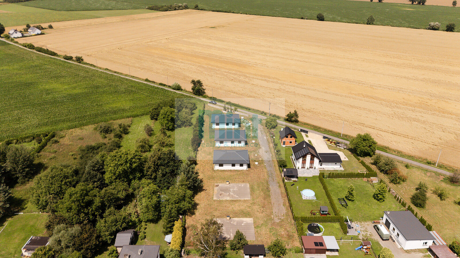 Prodej pozemku 565 m² se základovou deskou 115 m² a zahradou 450 m² , ulice Grobla, Olza - Widok 2
