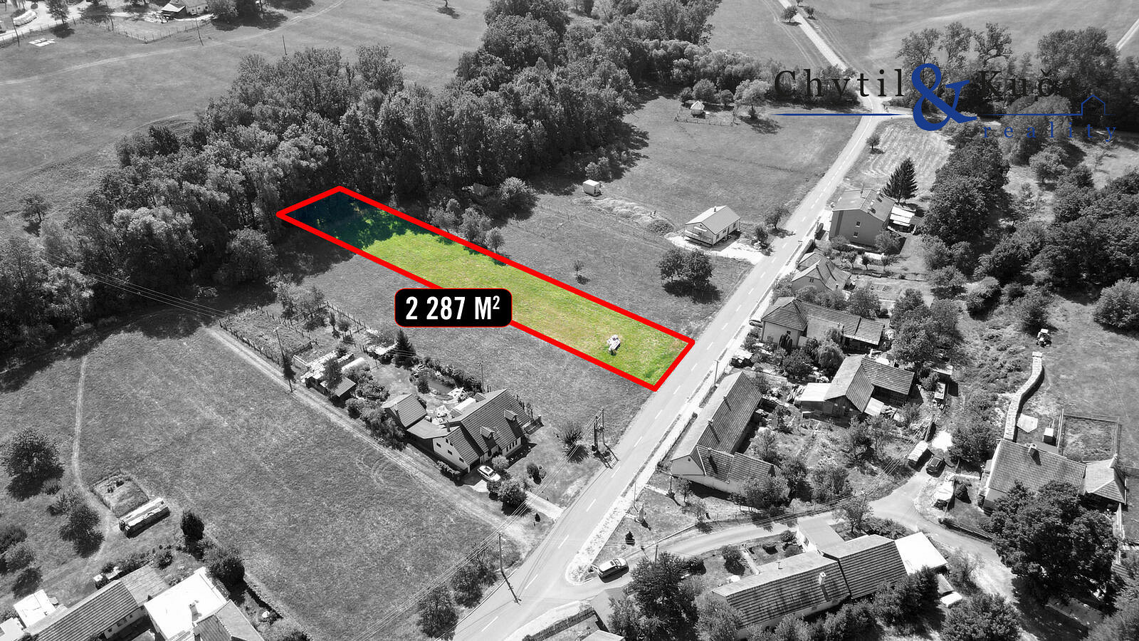 Prodej stavebního pozemku 2 287 m²
