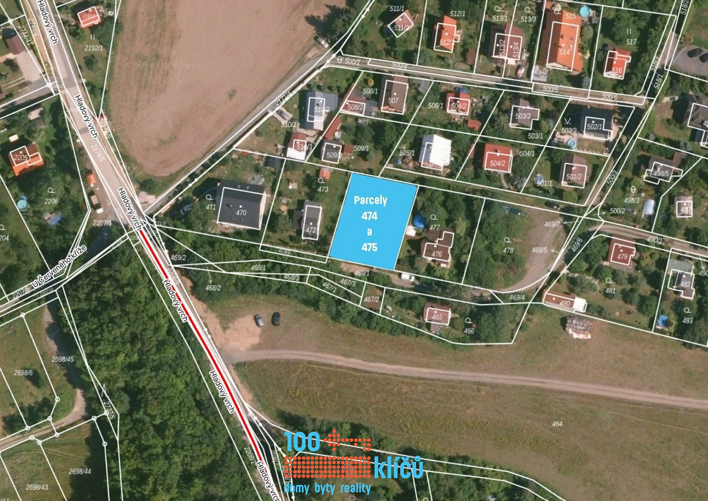 Prodej stavebního pozemku 679 m² – fotografie 3