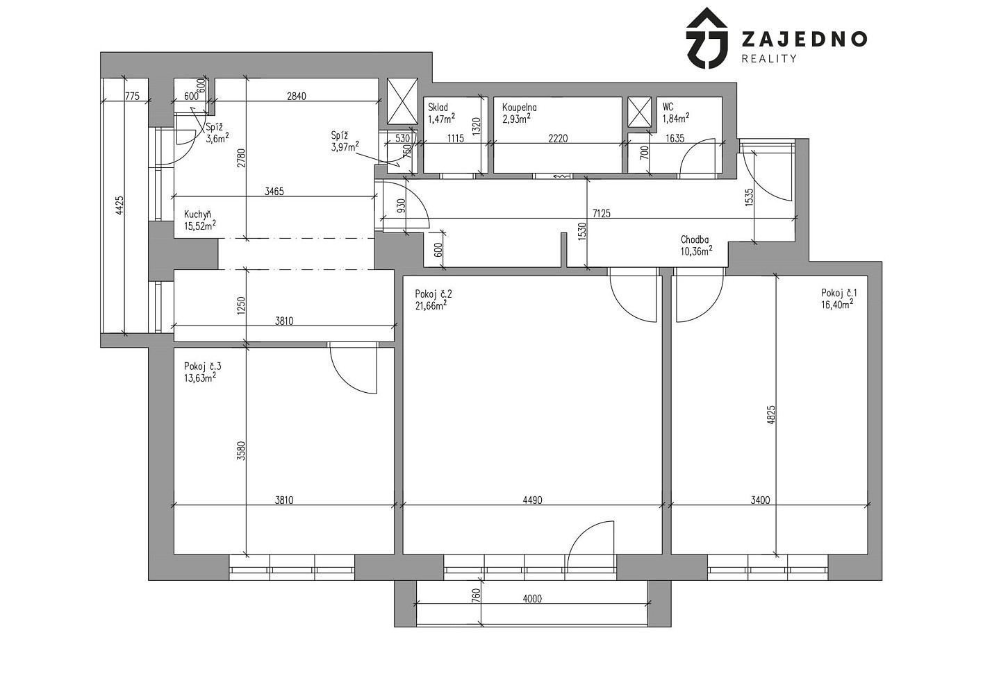 Prodej bytu 3+1 92 m² – fotografie 2