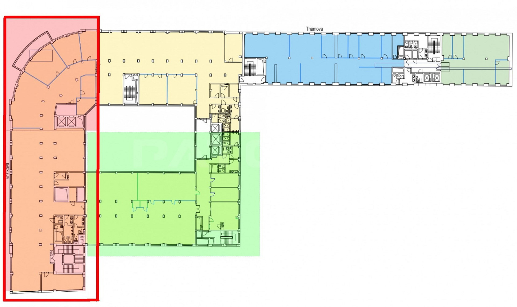 Pronájem kanceláře 829 m² – fotografie 3
