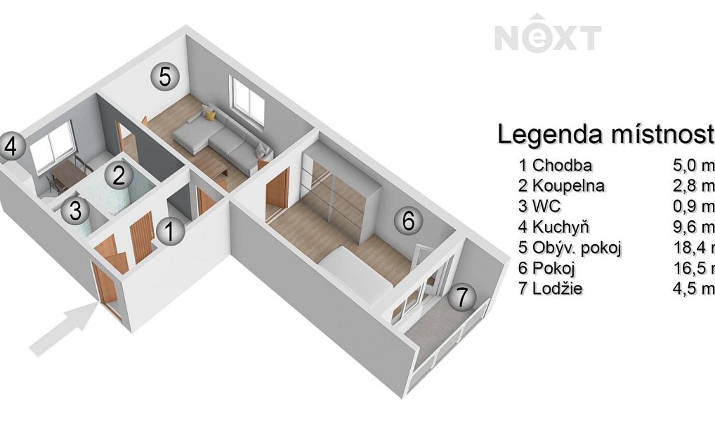 Prodej bytu 2+1 54 m², Břeclav – náhled fotky 21