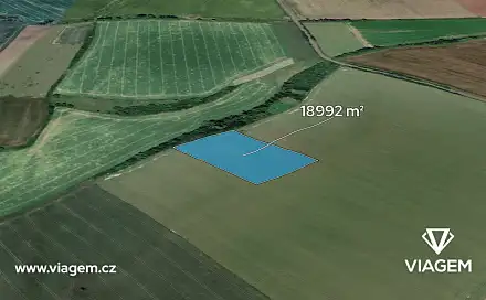 Prodej pole 18 992 m², Jarohněvice, okres Kroměříž