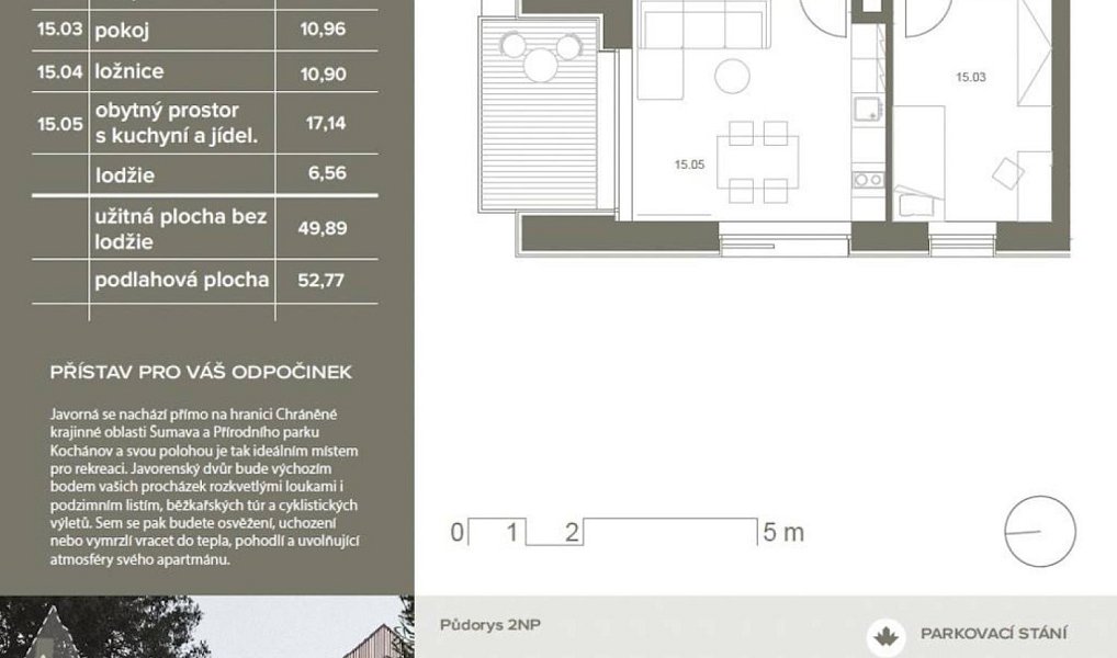 Prodej bytu 3+kk 52 m², Čachrov – náhled fotky 16