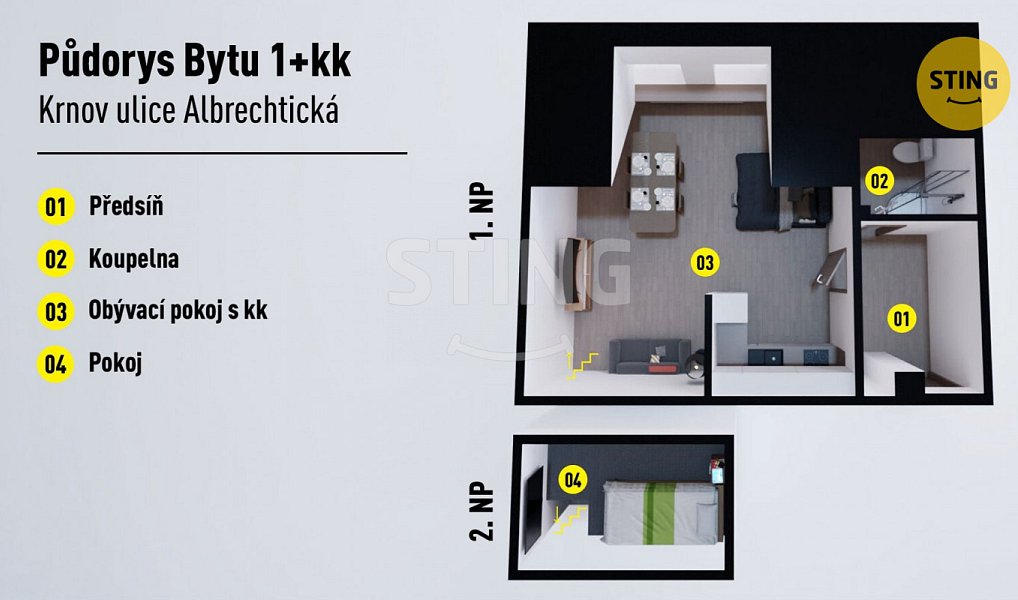 Prodej bytu 1+kk 46 m², Krnov – náhled fotky 14