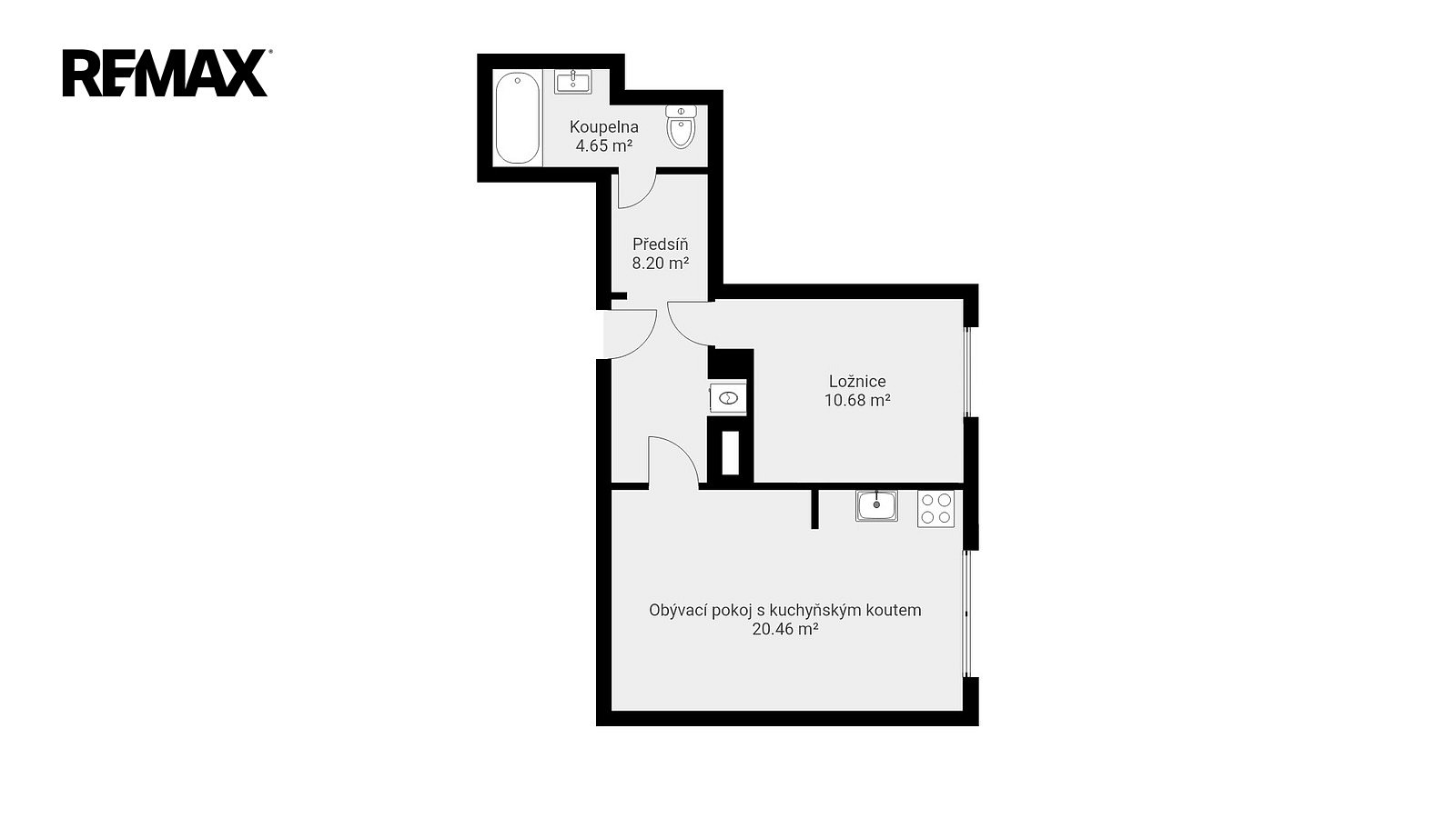 Pronájem bytu 2+kk 46 m² — photo 5