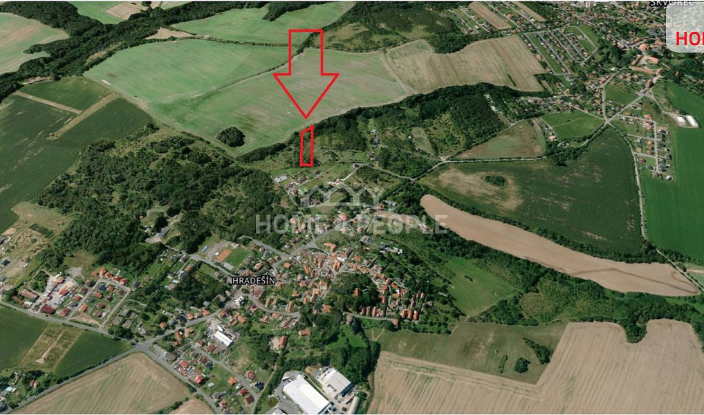 Prodej pozemku 2 614 m², Hradešín – náhled fotky 3