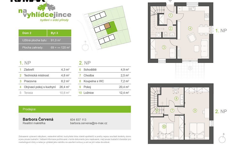 Prodej bytu 4+kk 90 m², Jince – náhled fotky 3