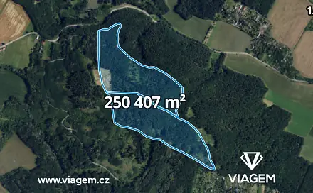 Prodej lesa 29 076 m², Troubsko, okres Brno-venkov