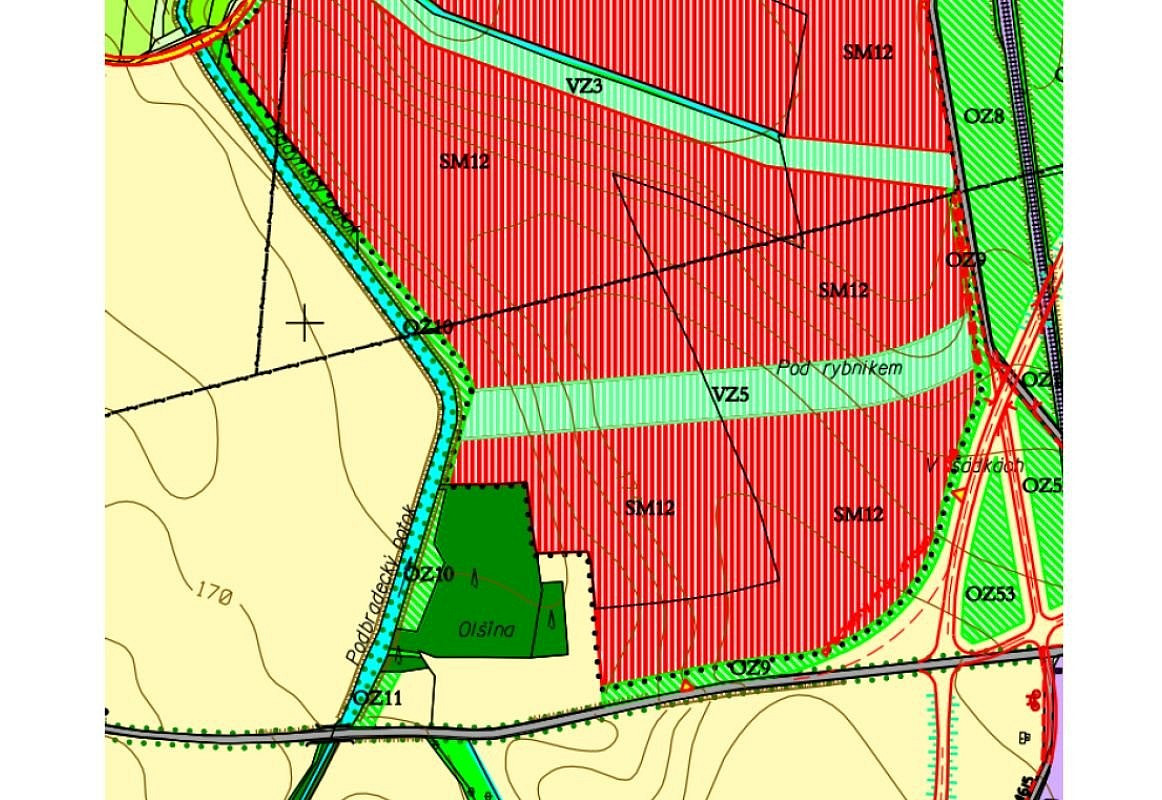 Prodej stavebního pozemku 3 696 m² – fotografie 4
