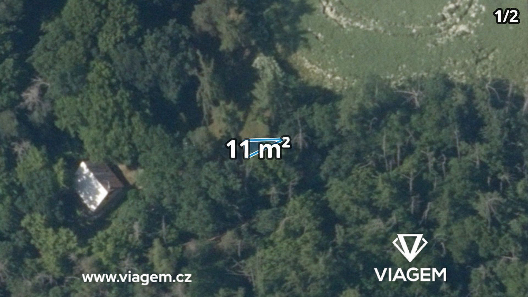 Prodej lesa 1 972 m²