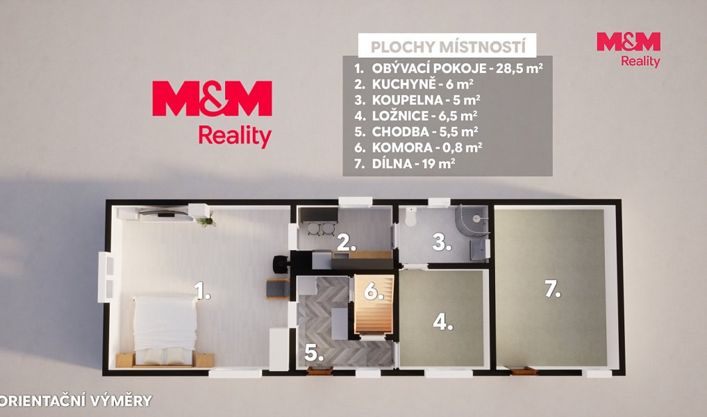 Prodej domu 52 m² s pozemkem 314 m², Vyskeř – náhled fotky 6