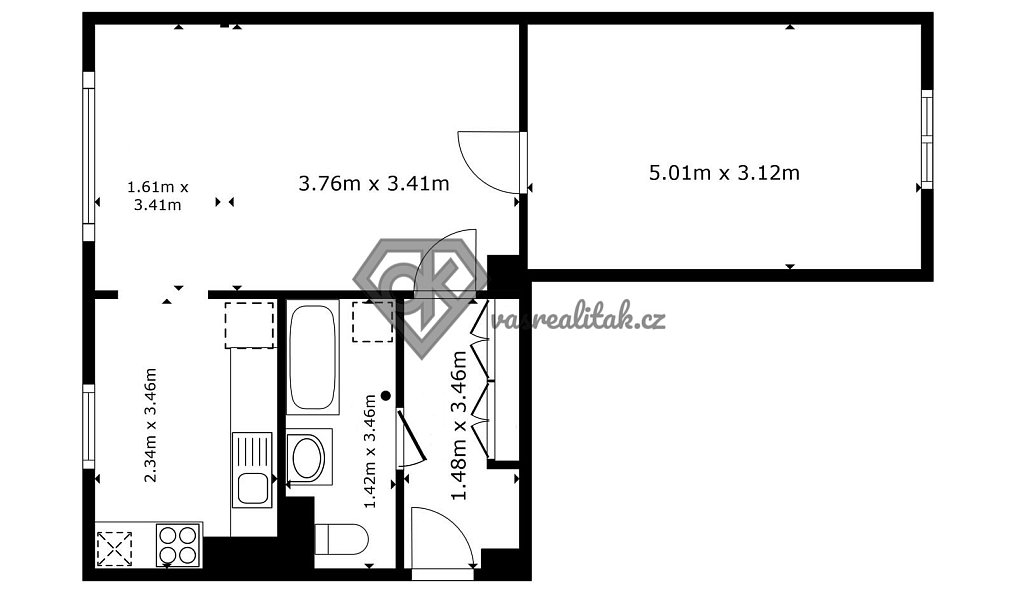 Prodej bytu 2+1 52 m², Ústí nad Orlicí – náhled fotky 2