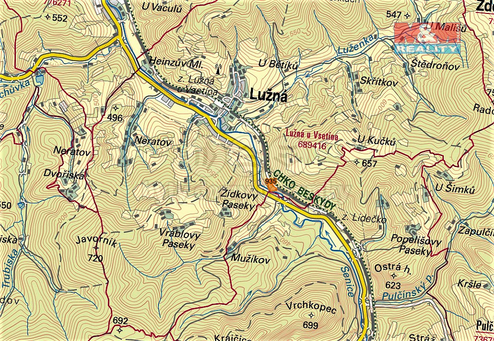 Prodej lesa, 8547 m², Lužná – pohled 3