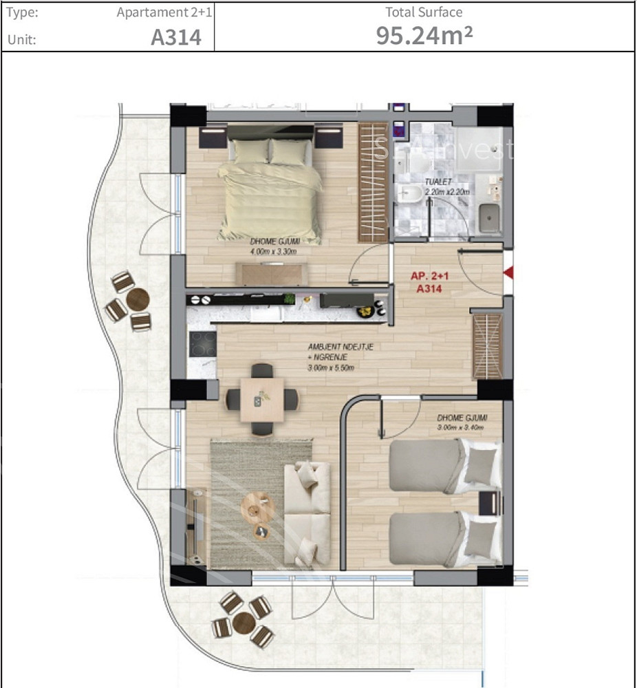 Prodej bytu 3+kk 95 m²