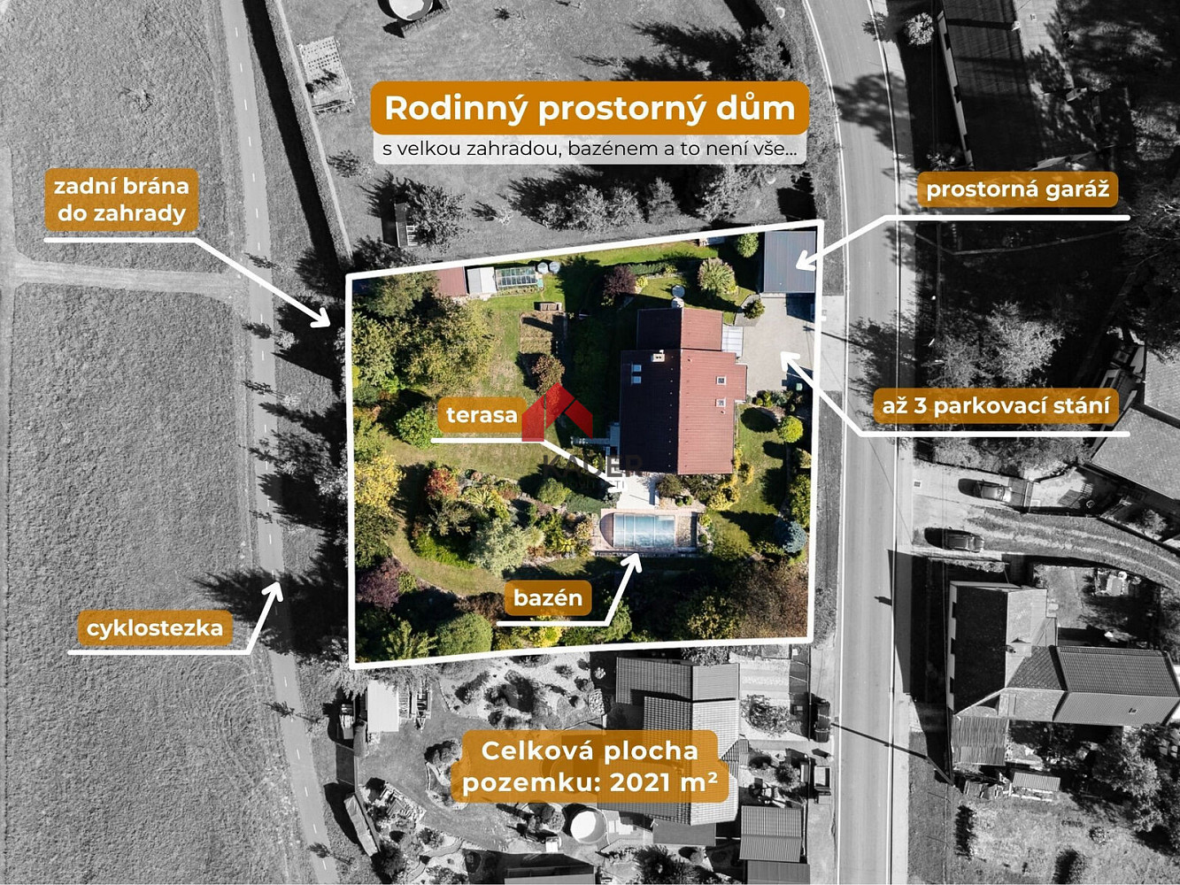 Prodej domu 183 m² s pozemkem 2 021 m² – fotografie 2