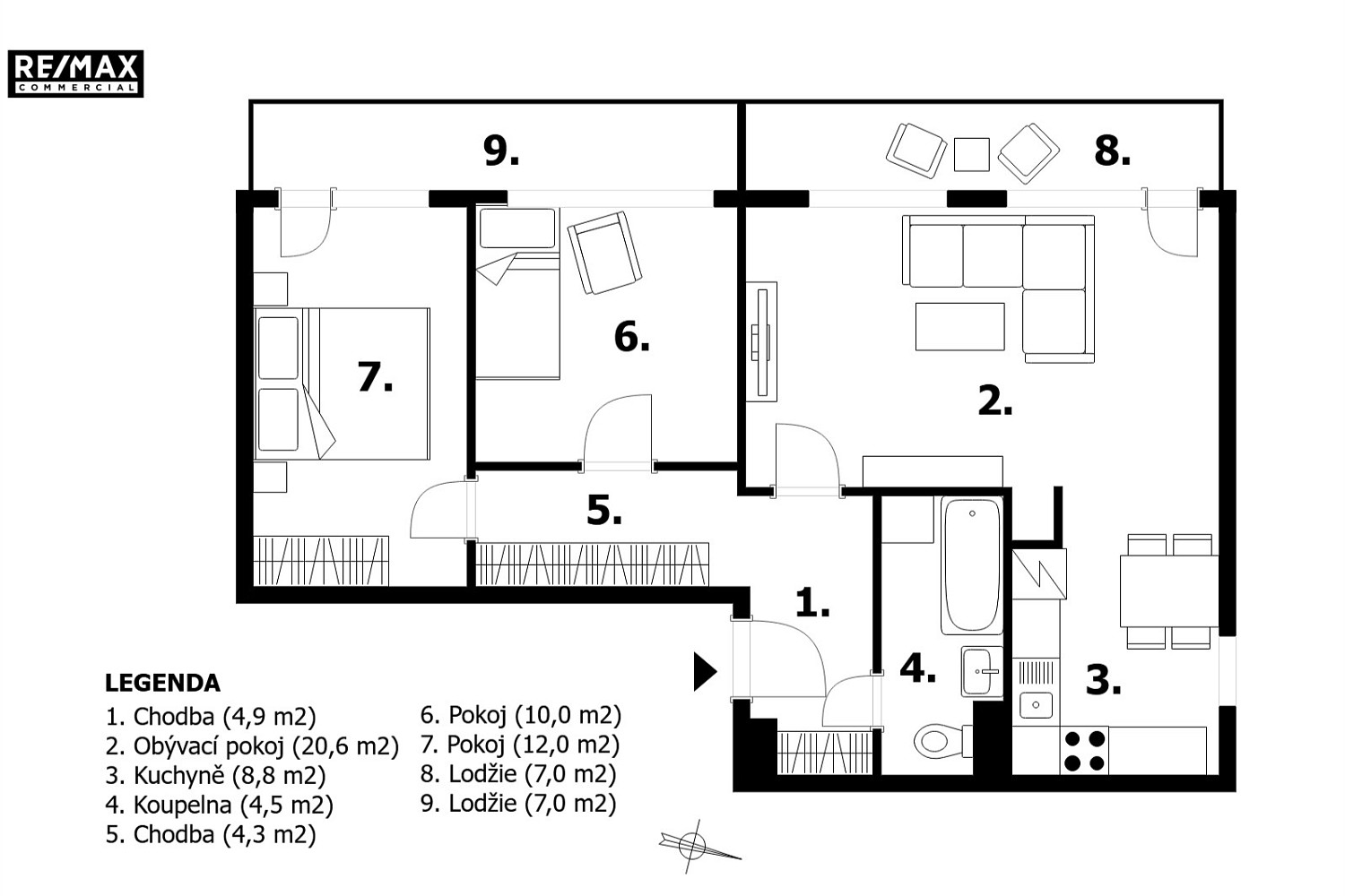 Prodej bytu 3+1 82 m² — photo 2