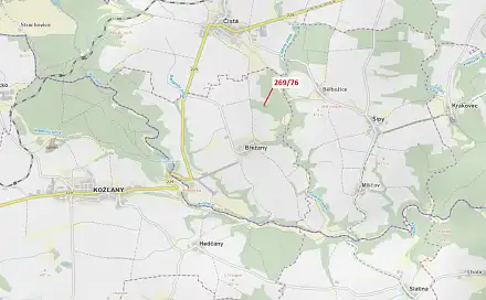 Dražba lesa 1 457 m², Břežany