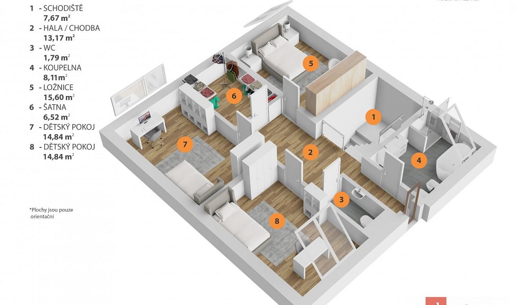 Prodej domu 161 m² s pozemkem 437 m², Ořech – náhled fotky 9