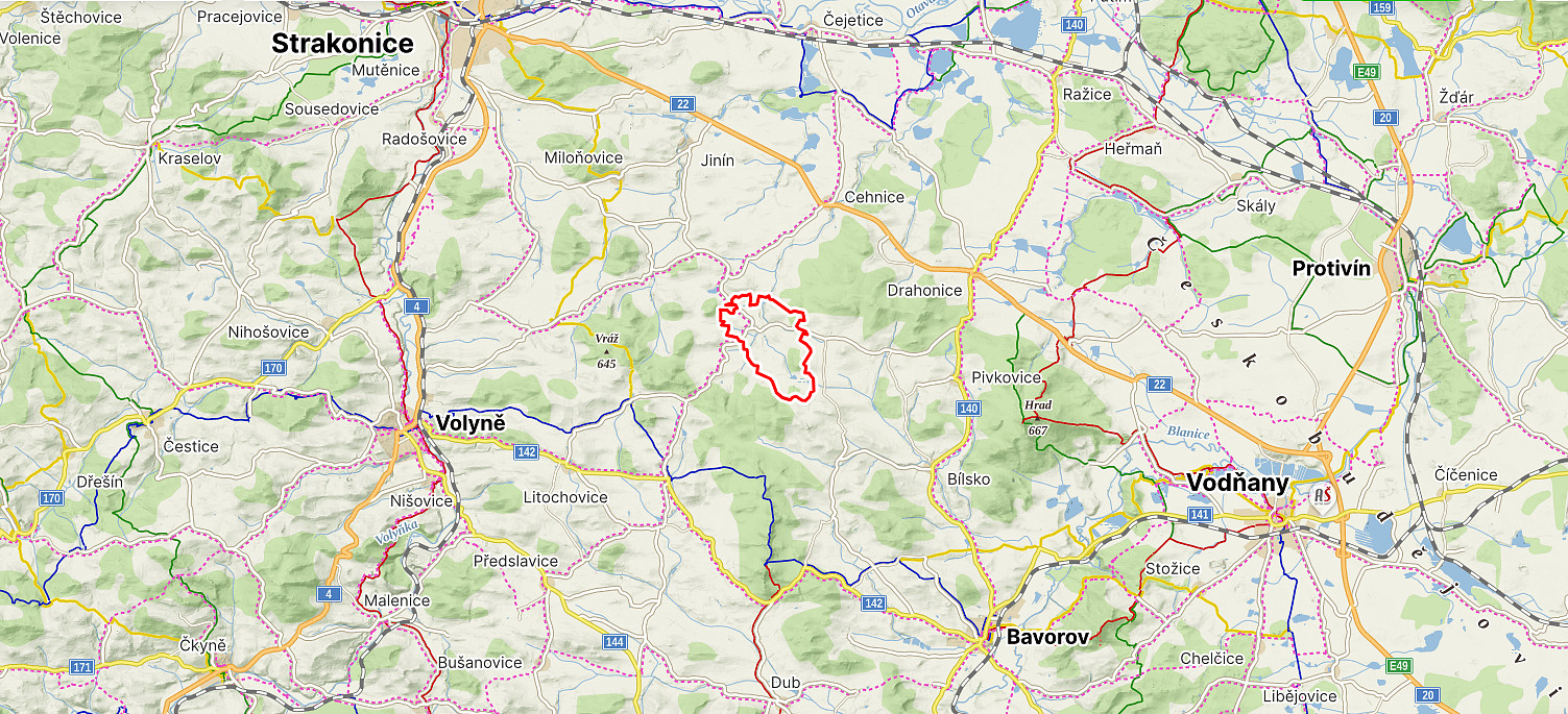 Prodej lesa 3 555 m²