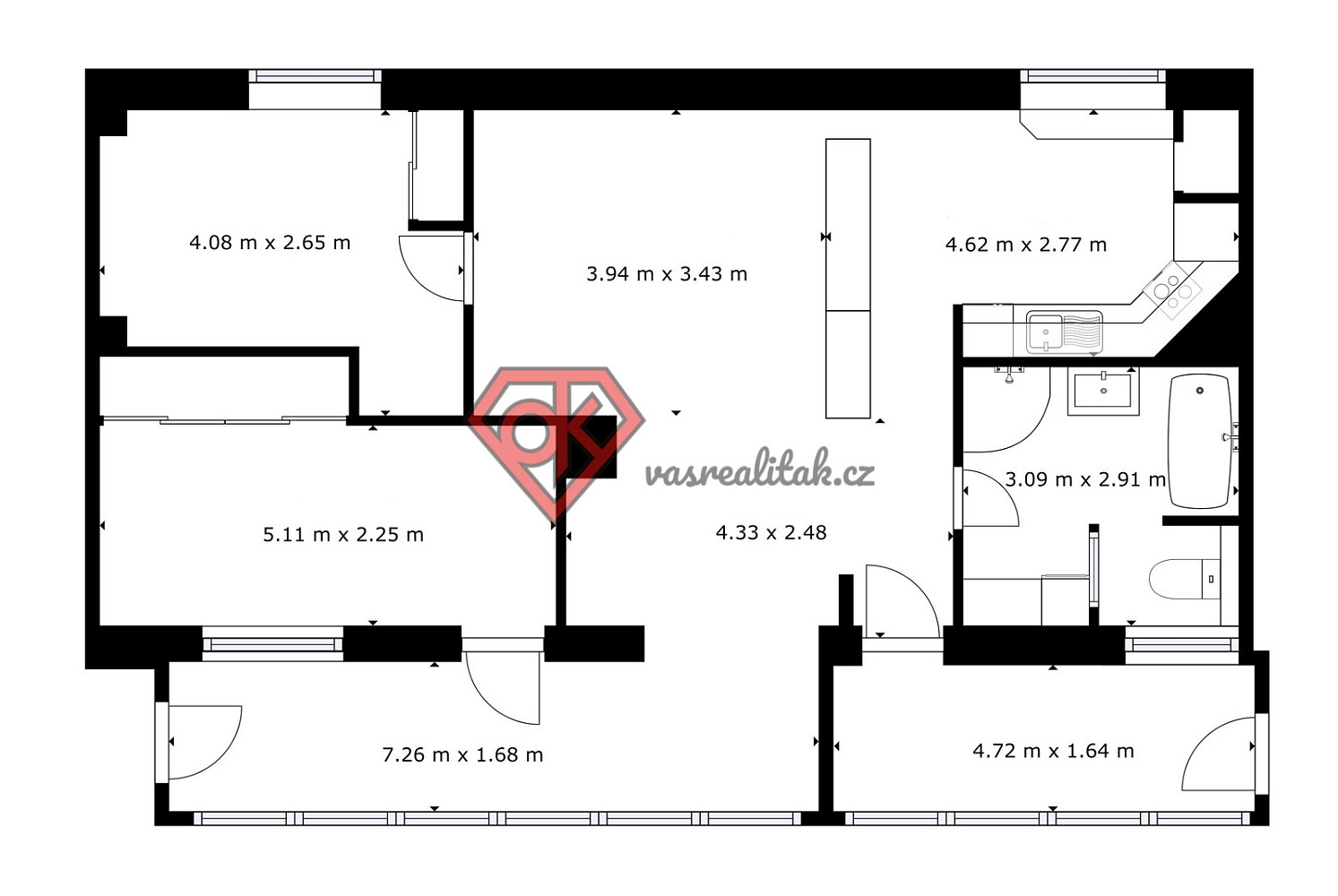 Prodej bytu 3+kk 99 m² – fotografie 2