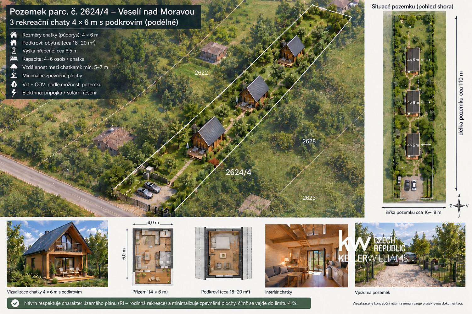 Prodej stavebního pozemku 2 268 m² – fotografie 2