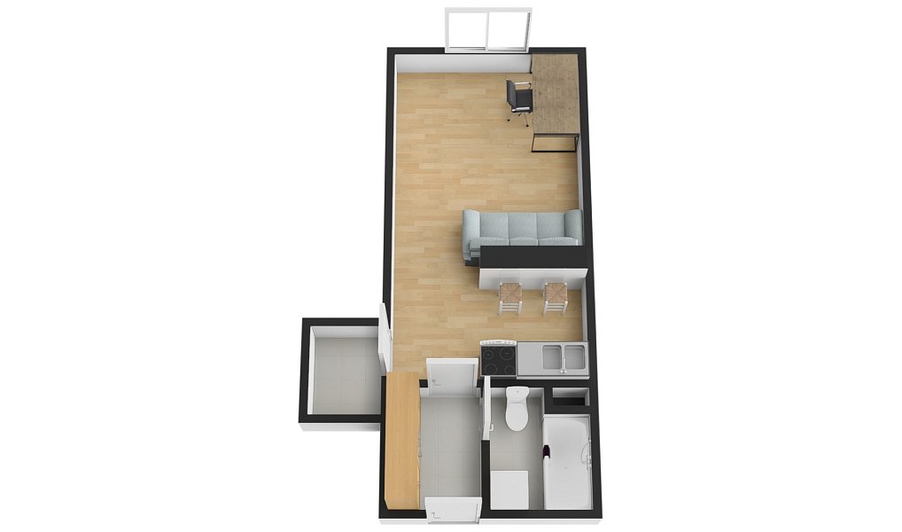 Pronájem bytu 1+kk 29 m², Praha – náhled fotky 14