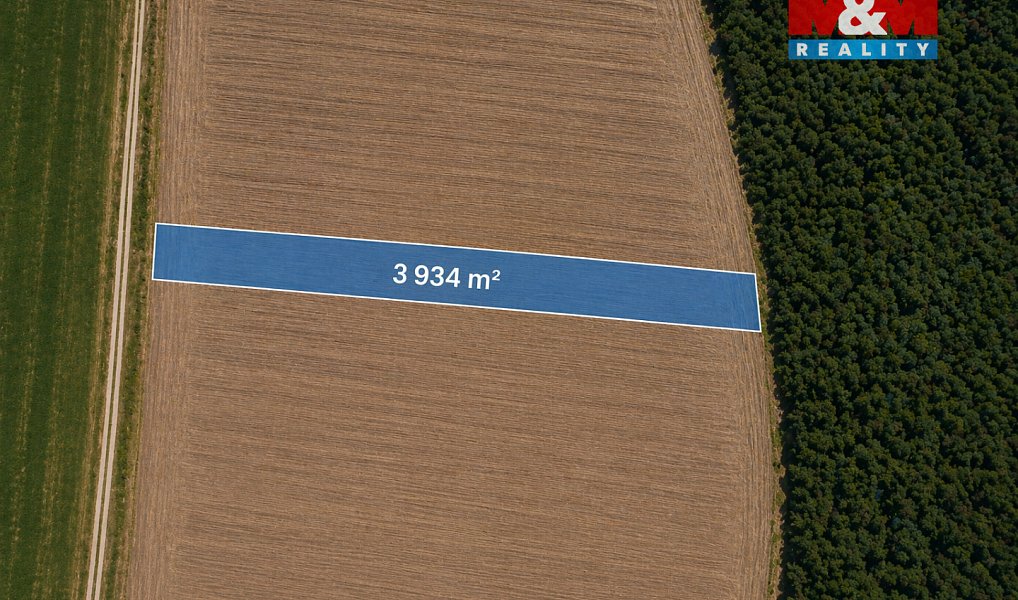Prodej pole 6 151 m², Hudlice – náhled fotky 4