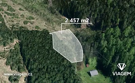 Prodej lesa 1 638 m², Třebětín, okres Kutná Hora