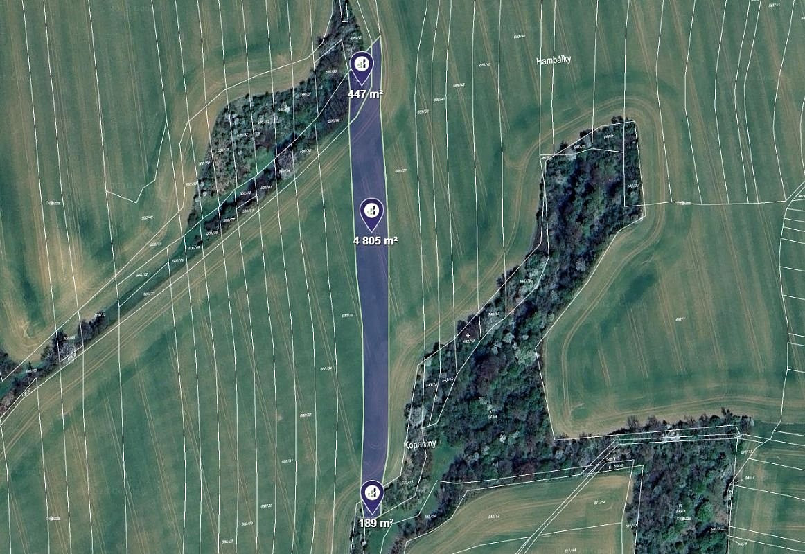 Prodej pole 5 441 m²