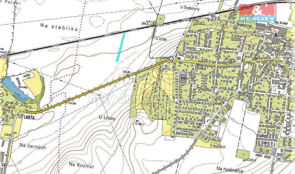 Prodej pole 3 348 m², Přelouč – náhled fotky 2
