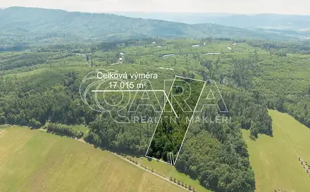 Prodej lesa 17 015 m², Hostašovice, okres Nový Jičín