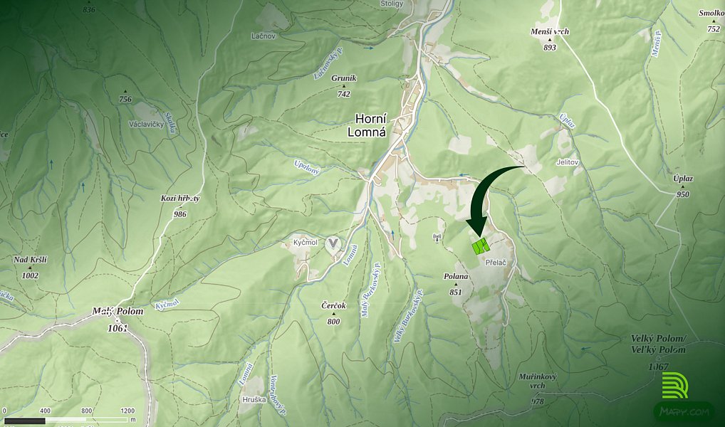 Prodej louky 5 459 m², Horní Lomná – náhled fotky 4