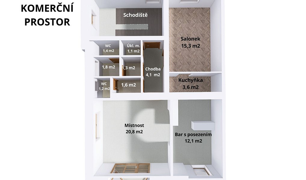 Pronájem restaurace 64 m², Olomouc – náhled fotky 7