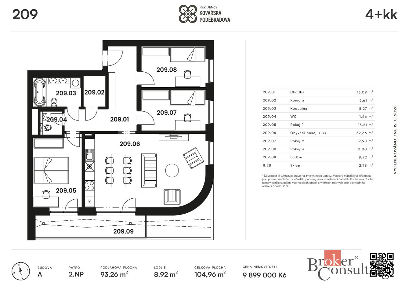 Prodej bytu 4+kk 105 m² – fotografie 3