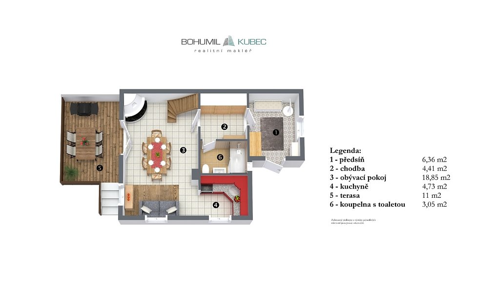 Pronájem chaty/chalupy 76 m² s pozemkem 318 m², Lipno nad Vltavou – náhled fotky 8