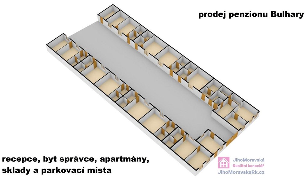 Prodej ubytovacího objektu 664 m², Bulhary – náhled fotky 4