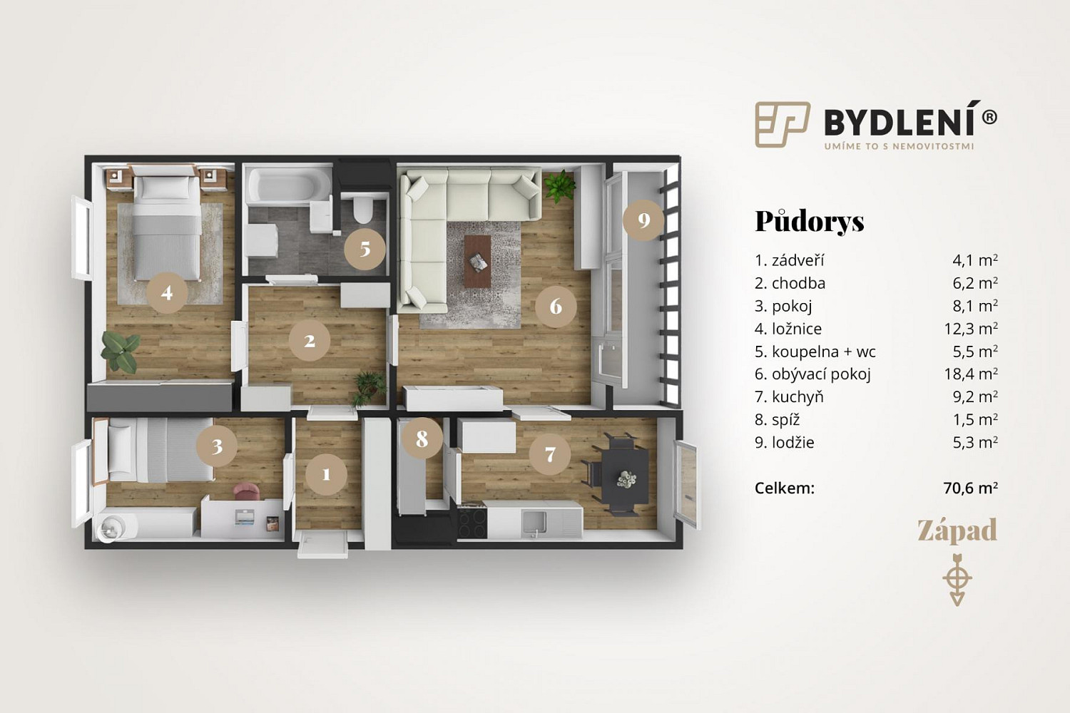 Prodej bytu 3+1 69 m² – fotografie 2