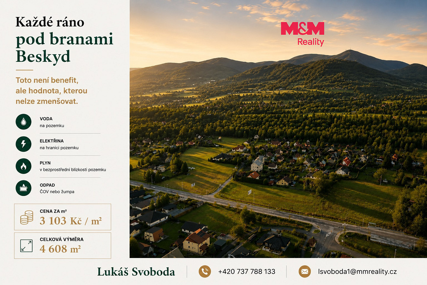 Prodej stavebního pozemku 4 608 m²