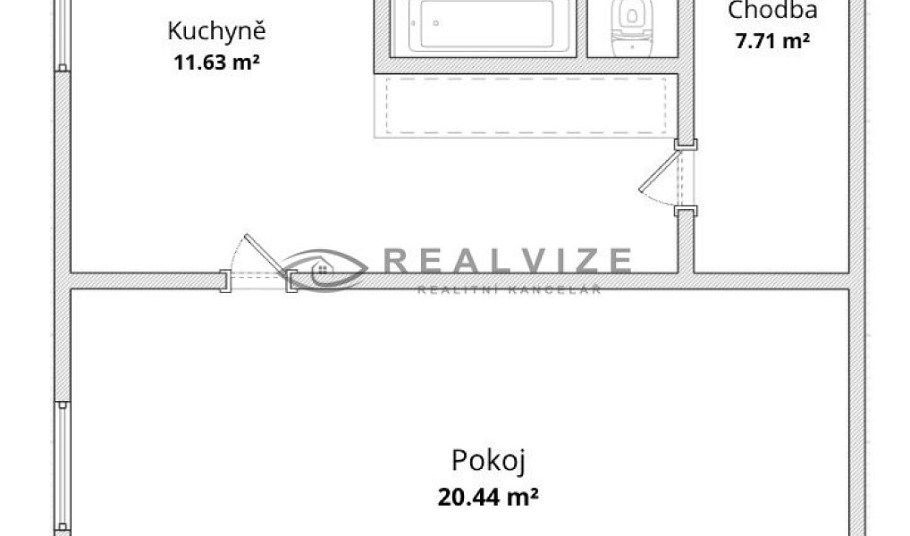 Prodej bytu 1+1 43 m², České Budějovice – náhled fotky 4