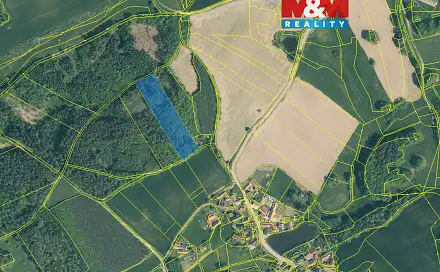 Prodej lesa 9 634 m², Hrazany - Klisinec, okres Písek