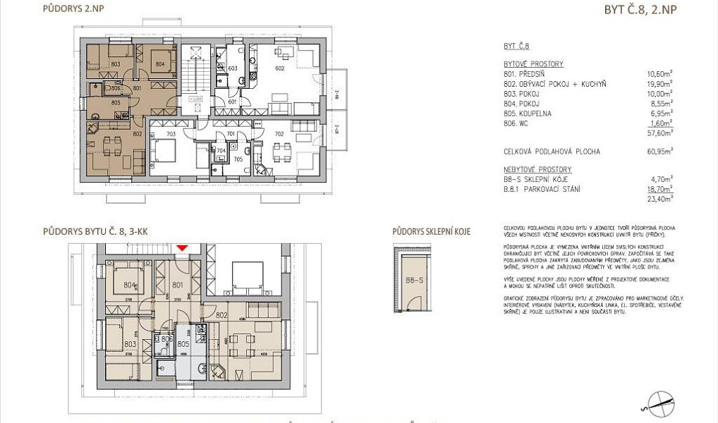 Pronájem bytu 3+kk 66 m², Dolní Morava – náhled fotky 12