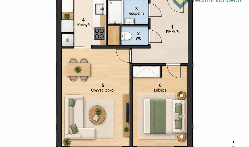 Prodej bytu 2+kk 45 m², Praha – náhled fotky 15