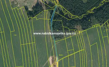 Prodej pozemku 1 372 m², Smilovy Hory, okres Tábor